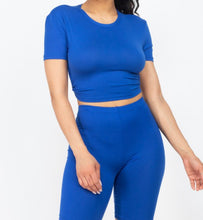 Load image into Gallery viewer, Crop Top Biker Set