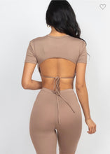Load image into Gallery viewer, Crop Top Biker Set